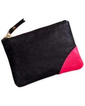 VIDA VIDA Leather Coin Purse - Black