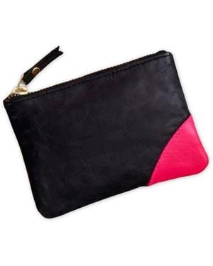 VIDA VIDA Leather Coin Purse - Black
