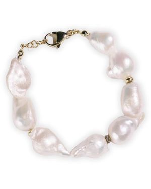 Urbane Jewelry Studio Judith Baroque Pearl Bracelet - Metallic