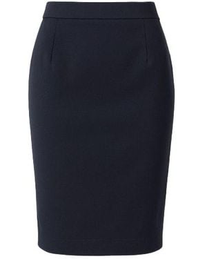 Conquista Seamed Pencil Skirt - Blue