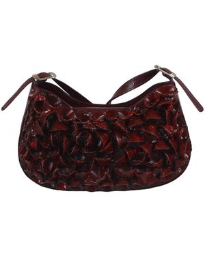 F3Rog by Rana Baguette Coral Bag - Red
