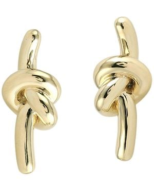 Artisan 14K Knot Stud Earrings - Metallic