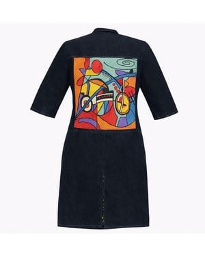 Zasta Studio Denim Wearable Article O Denim Dress - Blue