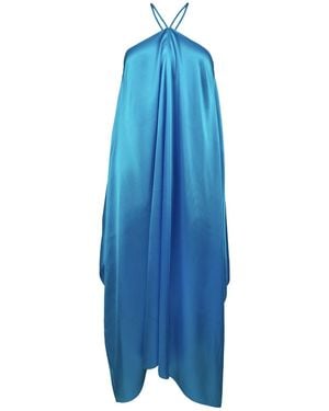 Sasha La Mer Alexandra Silk Dress, Colour Sea - Blue