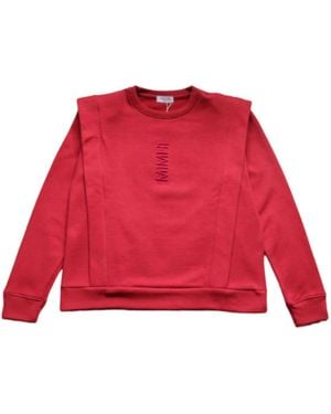 Mimhi Maison Shoulder Pad Lauper Sweatshirt – Raspberry - Red