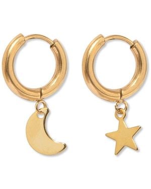 A Weathered Penny Astral Hoops - Metallic
