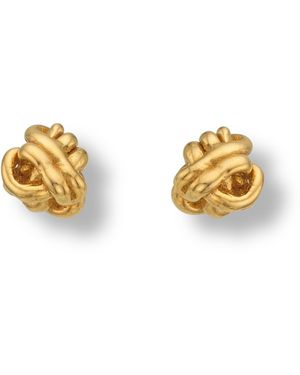 EVA REMENYI Golden Knot Earrings 14K - Metallic