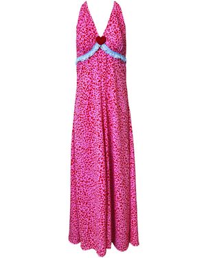 Couture to Your Door Animal Print Maxi Dress - Pink
