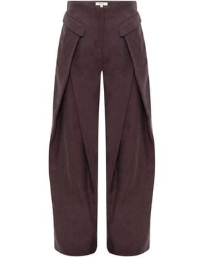 SÉLONE Camille Barrel Trousers - Purple