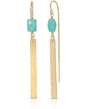 Heather Hawkins Jewelry Cascades Threader Earrings - Blue