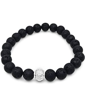 Lutiro Lava Beads Bracelet - Blue