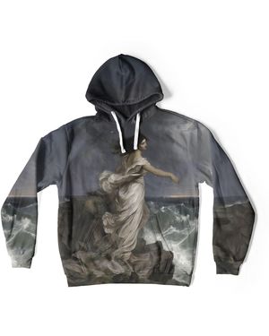 Aloha From Deer Neutrals Windswept Oracle Oversize Hoodie - Gray