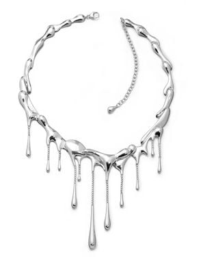 Lucy Quartermaine Sterling Multi Drop Necklace - Metallic