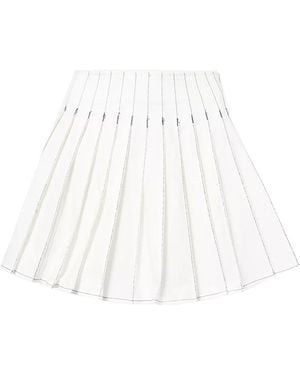 Amy Lynn Ziggy Pleated Mini Skirt - White