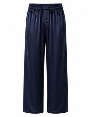 Hustle Look Twice Satin-Pants - Blue