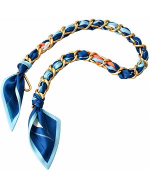 Lilly Loves Daring Diana Scarf Metal Strap - Blue