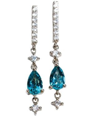 Talismania Jewelry Starlight Falling Star Earrings - Blue