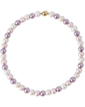 Classicharms Lydia Shell Pearl Strand Choker Necklace - Metallic