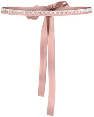Tia Dorraine Crystal-Embellished Belt - Pink