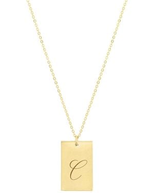 SET & STONES Stella Initial Necklace - Metallic