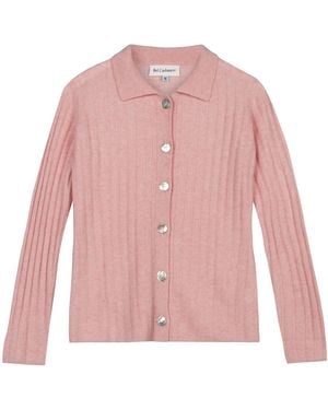 Bel Cashmere Charlotte Cashmere Cardigan Dusty - Pink