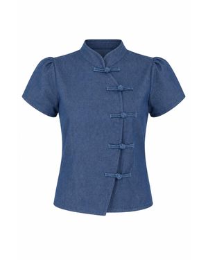 Mind Traveler Lucy Denim Blouse - Blue