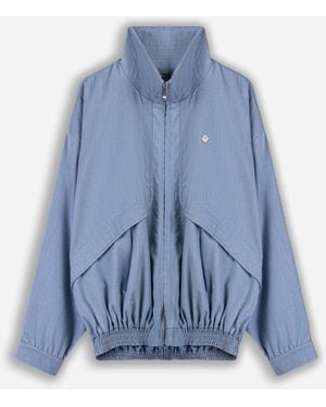 Nocturne Zip Pocket Stand Collar Jacket - Blue