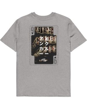 Anchor and Crew Heather One Japan Gurafiku Organic Cotton T-Shirt - Gray