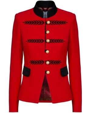 The Extreme Collection Embroidery Militar Blazer Renata - Red