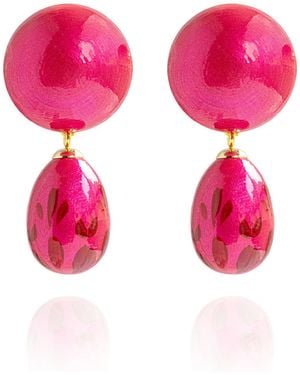 Saule Label Calista Earrings - Pink