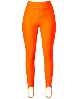 AGGI by HALEWSKI Gia Neon Orange Trousers