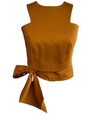 Mirimalist ' / Cinnamon Wrap Around Top - Brown