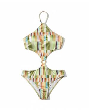 Altra Volta Velvet Cut-Out One Piece - Metallic