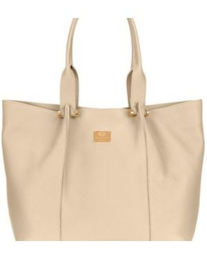 Henry Daniel Roma Neutrals Leather Shopper Leather - Natural