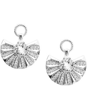 Maison De Gala Radiant Sunburst Crystal Stud Earrings - Metallic