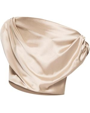 Angelika Jozefczyk Neutrals Satin Blouse Livia - Natural