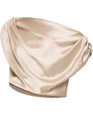 Angelika Jozefczyk Neutrals Satin Blouse Livia - Natural