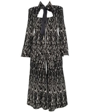 ARTISTA Wide Leg Zipper Front Jumpsuit - Black