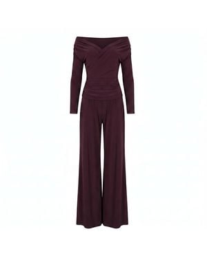 Atom Label Valencia Jumpsuit - Purple