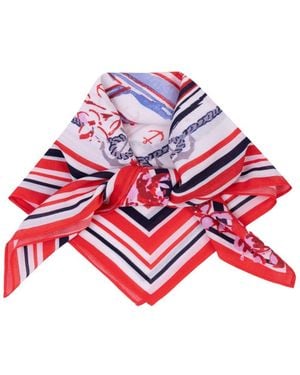 Saachi Nautical Bloom Bandana - Red