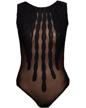 Carol Coelho Paradox Cascade Bodysuit - Black