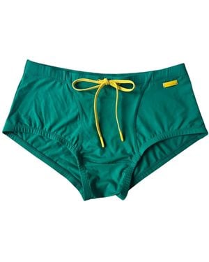 SHOKAN 28 Swim Brief Box Cut - Green