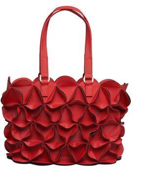 ELEMOOD_Japan Blossom Rectangle Tote Bag - Red