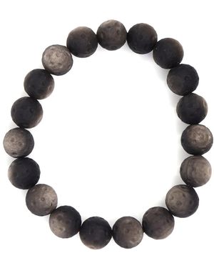 Shar Oke Matte Obsidian Meteorite Bracelet - Black