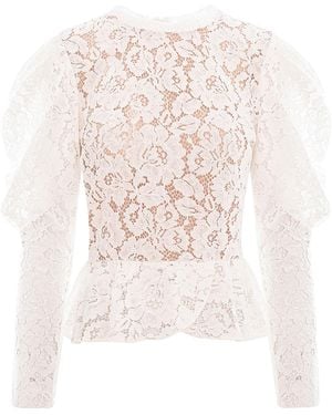 Underflirty Anemone Lace Top - White