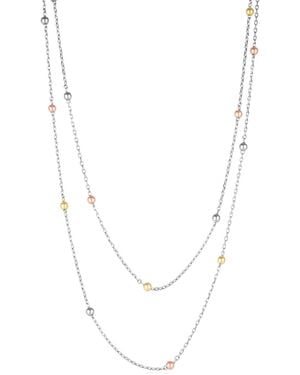 Spero London Rose Dorissa Multicolour Sterling Beaded Double Necklace - Metallic