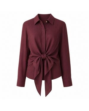 W.two The Silk Blouse - Purple
