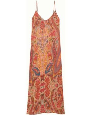 Camila Ctg Birmania Strap Dress - Orange