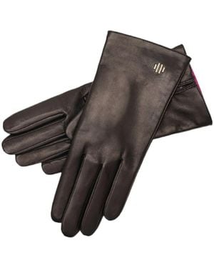 1861 Glove Manufactory Hamerli Claire And Clover Leather Gloves - Brown