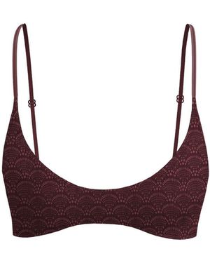 Blackbough Swim Mila Deep Scoop Neck Top Henna - Brown